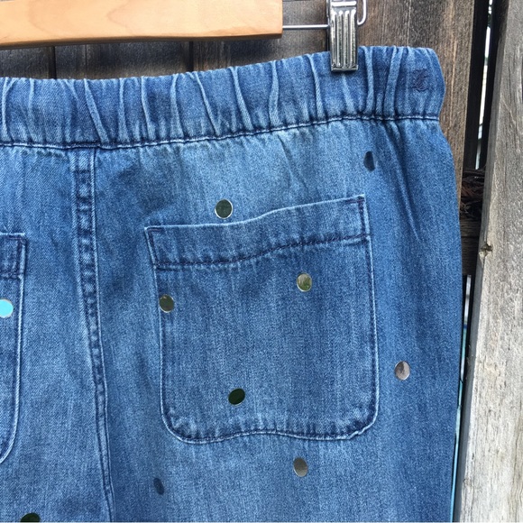 NWT Juicy Couture Del Mar Denim Jogger Pant Blue Wash XL - Picture 12 of 15